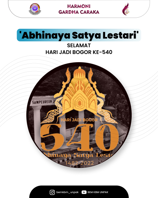 Selamat Hari Jadi Bogor Ke-540